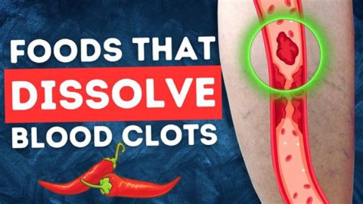 How do you dissolve a blood clot naturally?