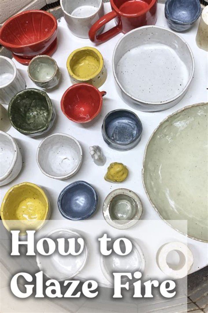 How do you fire glazed pottery?