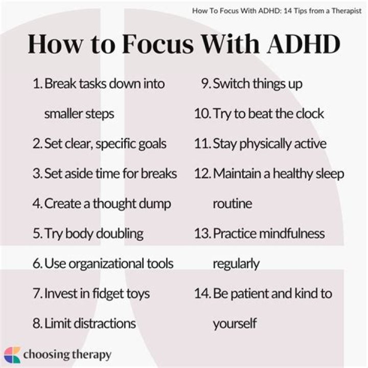 How do you focus with ADHD?
