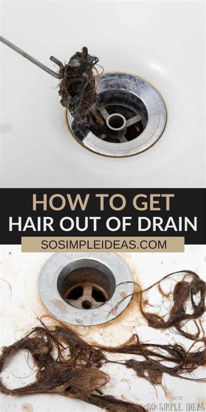 How do you get hair out of bathtub drain?
