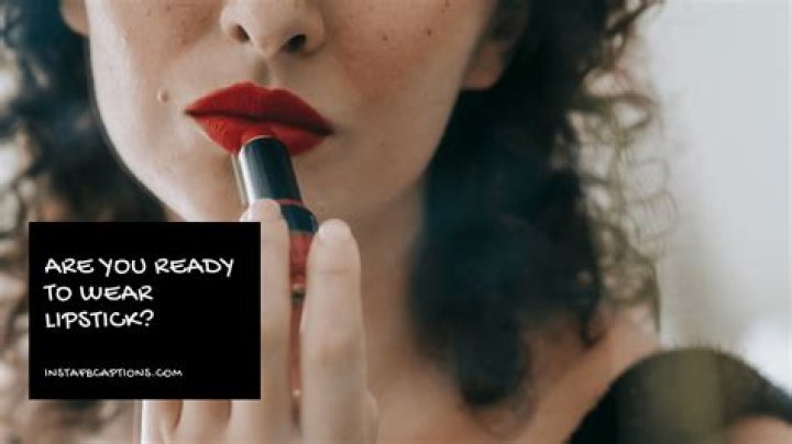How do you get used to wearing red lipstick?