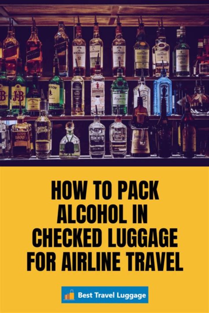 How do you hide alcohol in checked luggage?