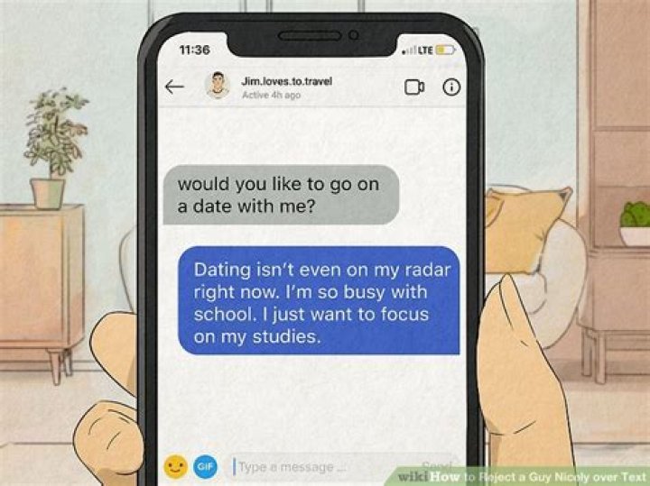 How do you kindly reject a girl over text?