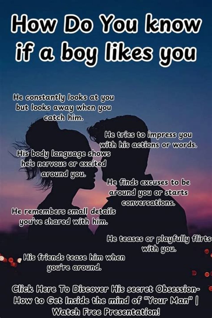 How do you know a boy loves you through chatting?