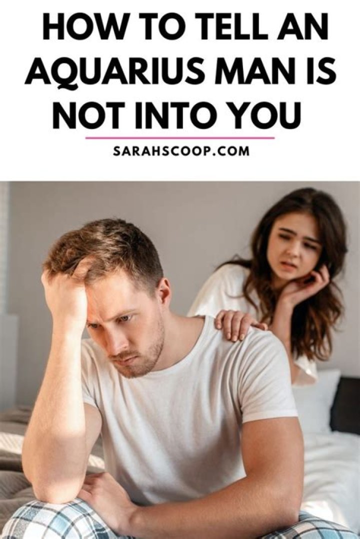 How do you know if an Aquarius man is no longer interested?