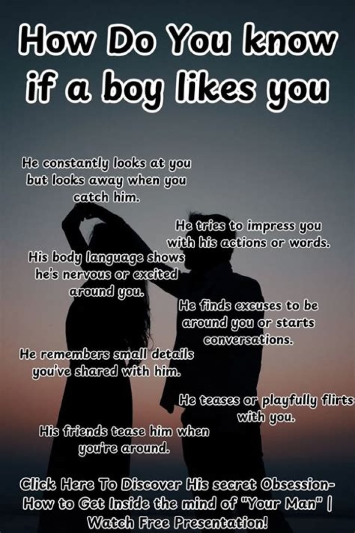 How do you know if he's falling for you?