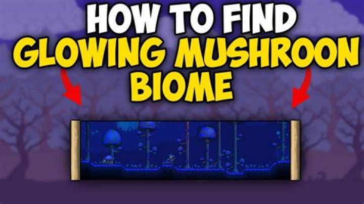 How do you make a glowing mushroom biome?