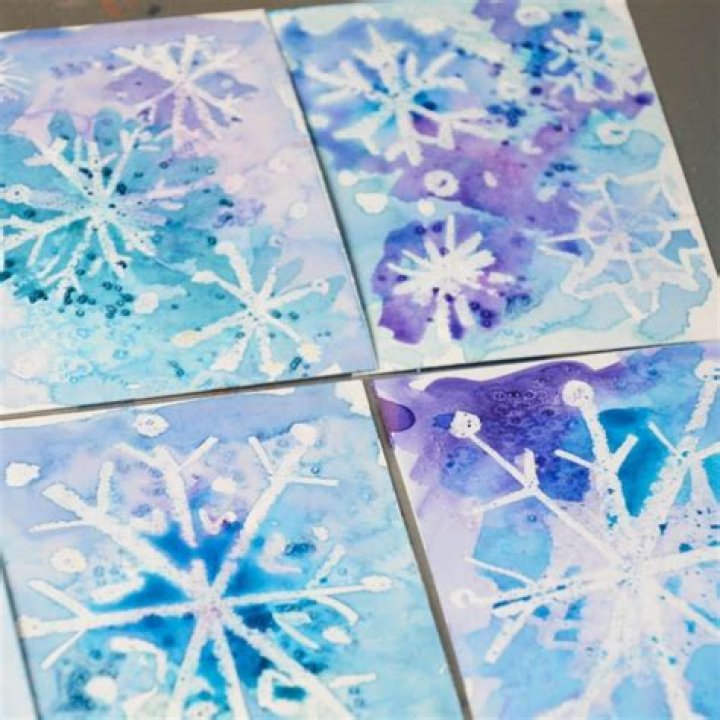 How do you make salt snowflakes?