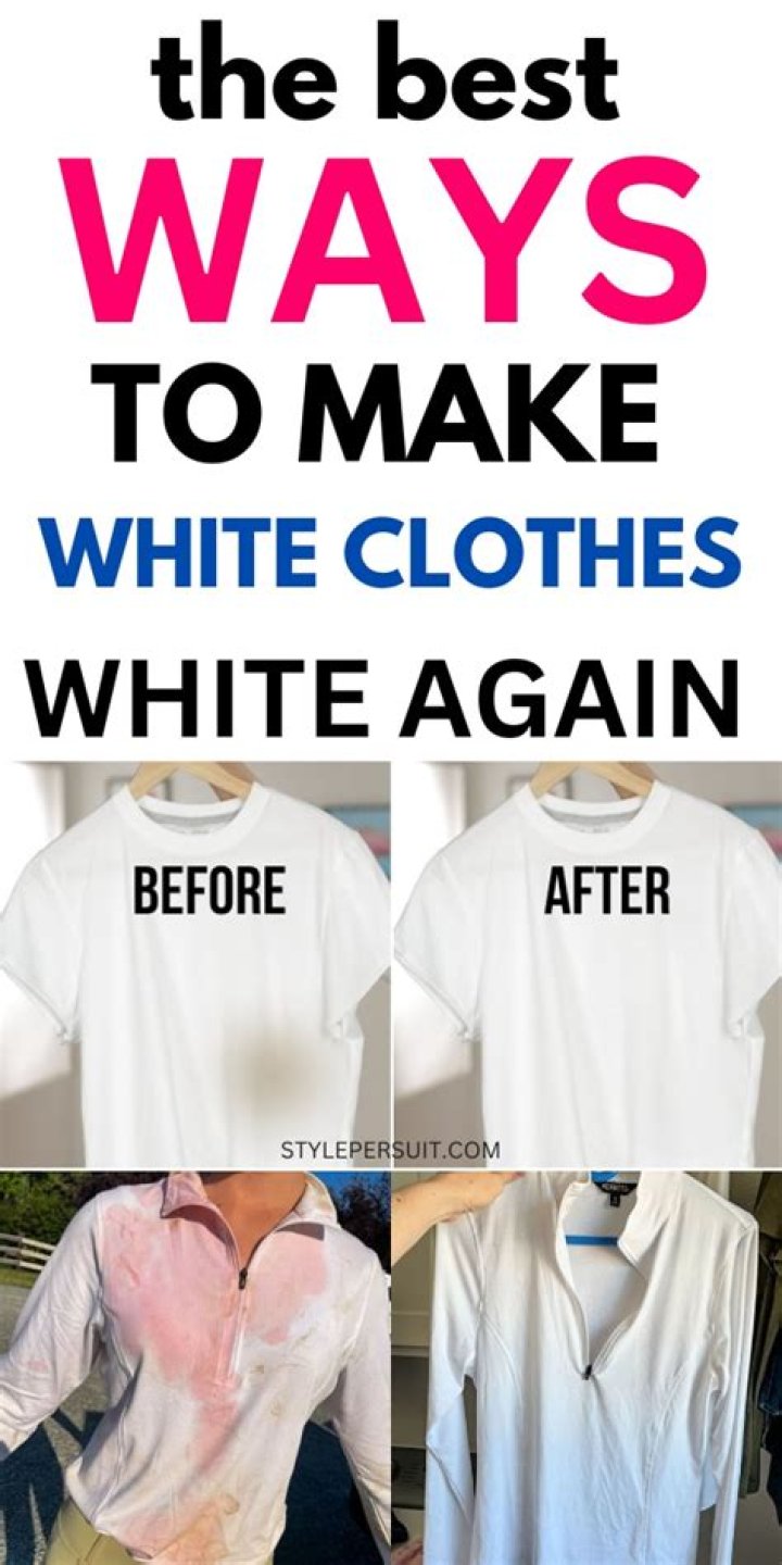 How do you really whiten clothes?