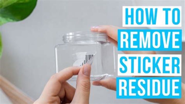 How do you remove sticky residue from press and seal?