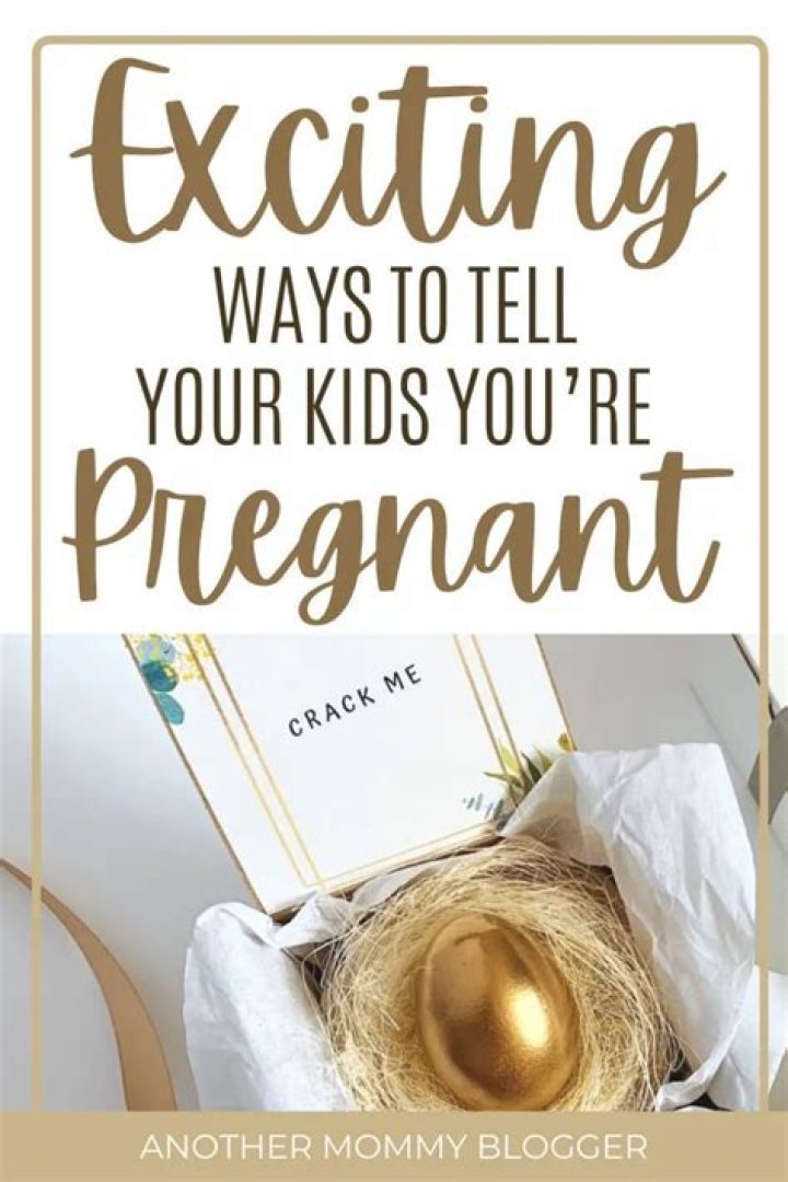 How do you tell your 3 year old you're pregnant?