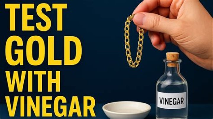 How do you test gold with vinegar?