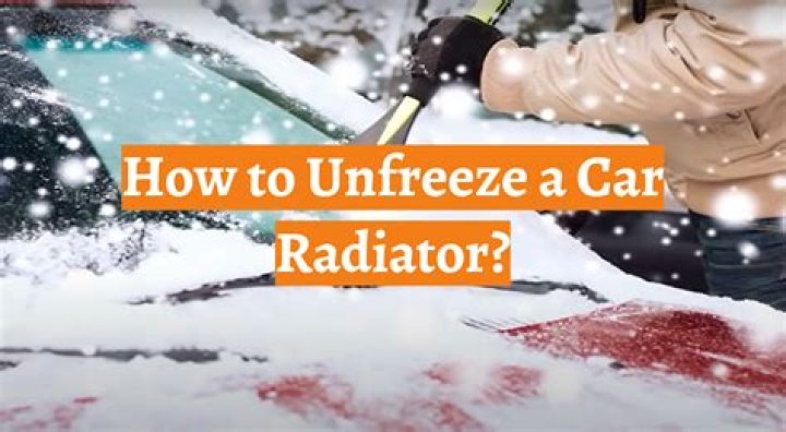How do you unfreeze a car window?