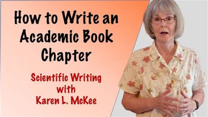 How do you write a chapter in a scientific book?