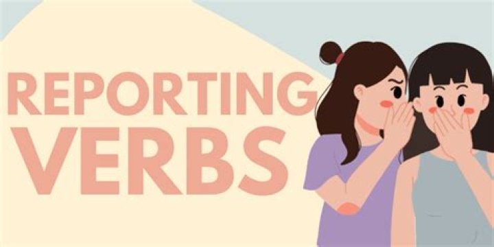 How do you write a reporting verb?