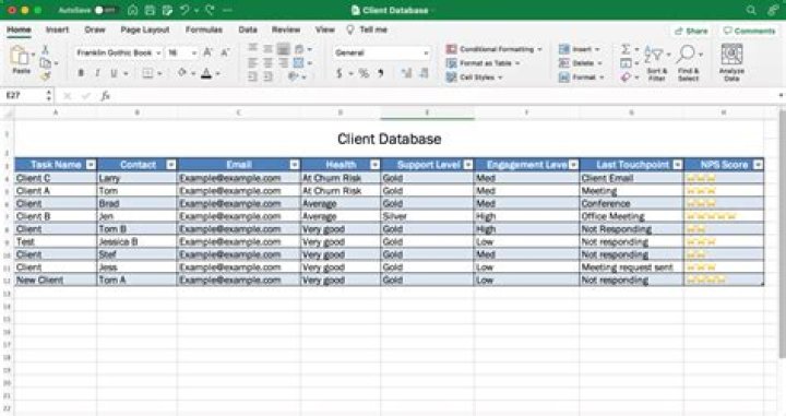 How does a spreadsheet act like a database?