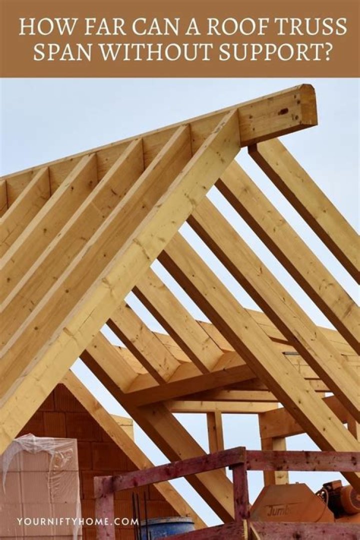 How far can a roof span without support?