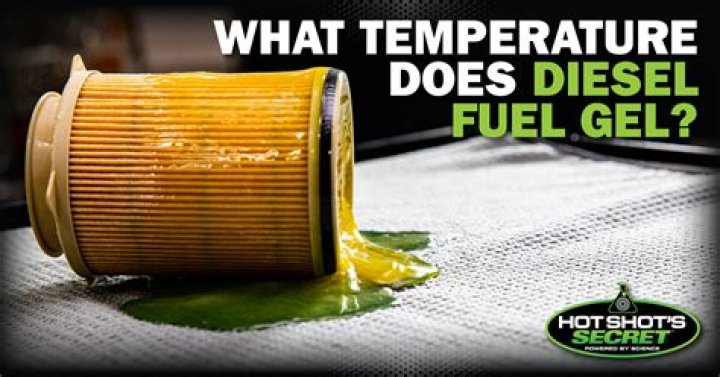 How long does it take for diesel fuel to gel?