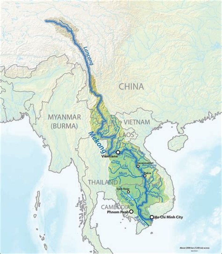 How long is the Mekong River?