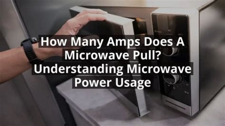 How many amps does a microwave pull?