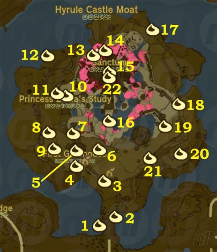 How many Koroks are in Hyrule Castle?