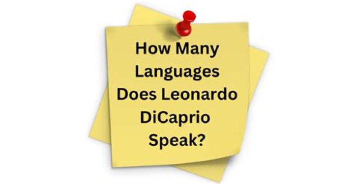 How many languages does Leonardo Dicaprio speak?