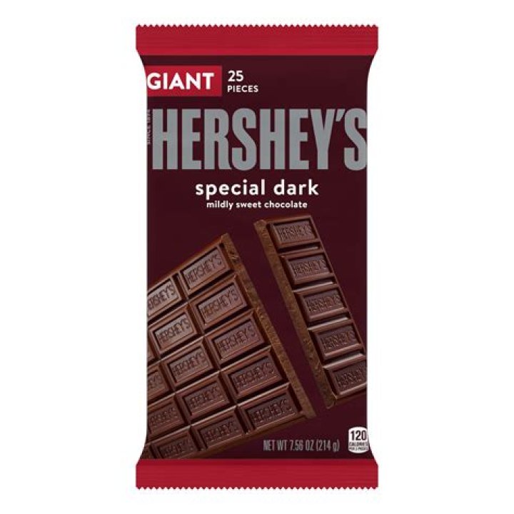 How much cacao is in Hershey's dark chocolate?