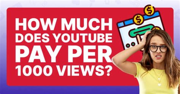 How much do YouTubers get per 1000 views?
