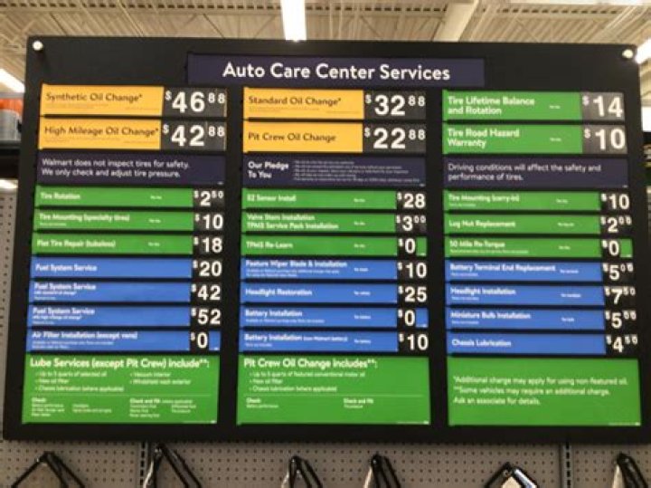 How much does Walmart charge for brake service?