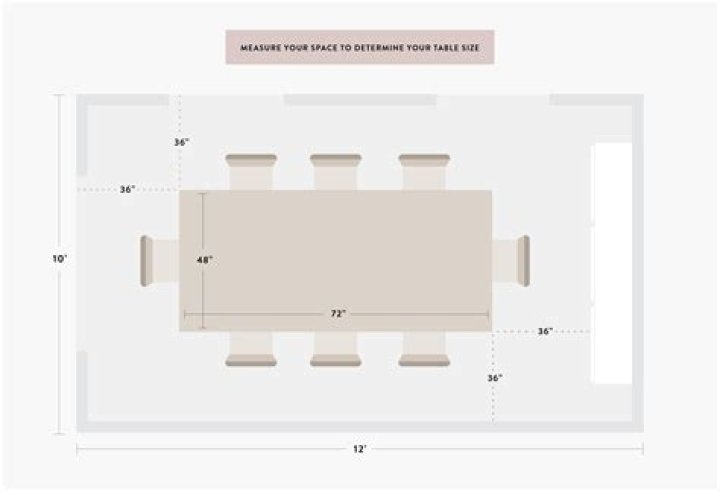 How much room do you need for a 42 table?