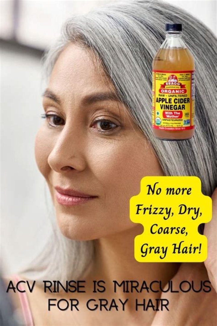 Is apple cider vinegar good for gray hair?