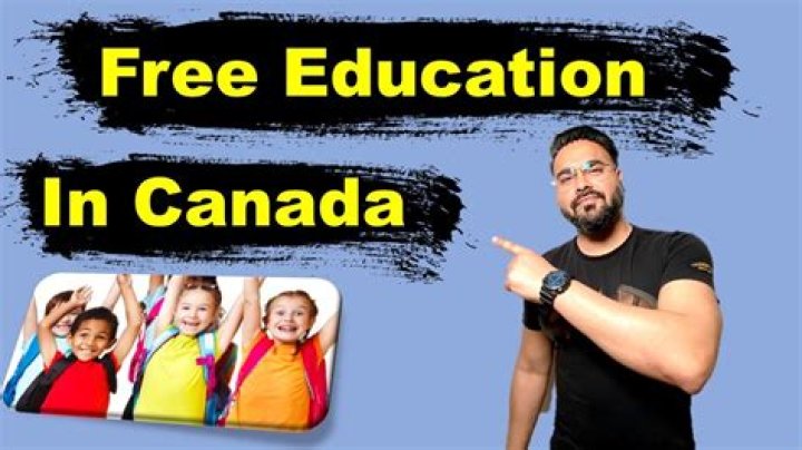 Is education free in Canada?