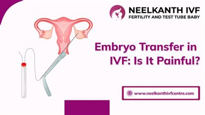 Is embryo transfer painful in IVF?