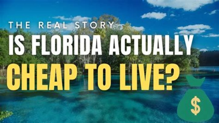 Is Florida cheap to live in?