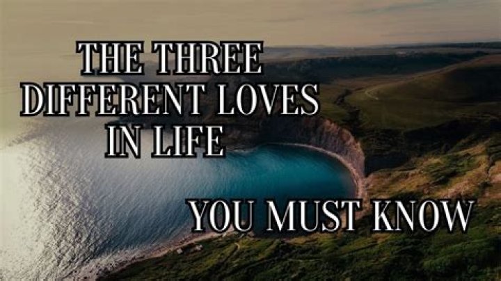 Is it true that you have 3 loves in your life?