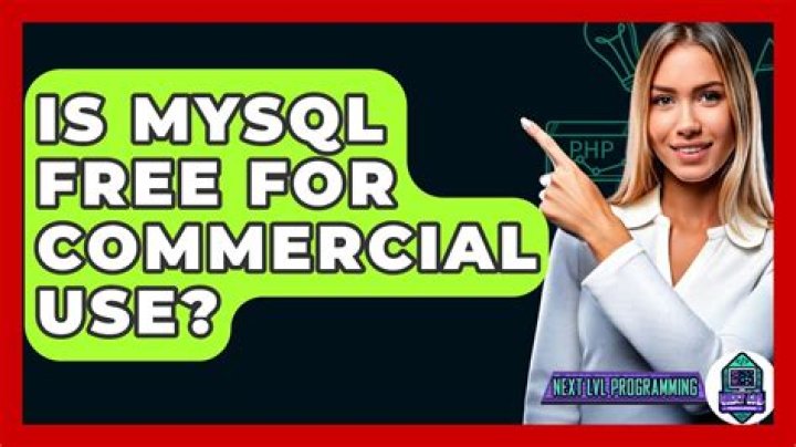 Is MySQL free for commercial use 2020?