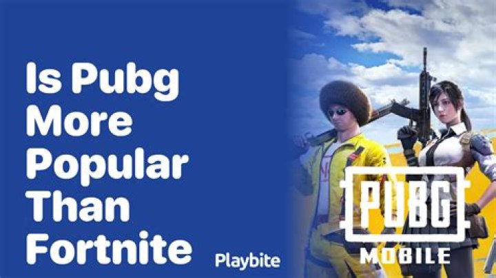 Is PUBG more popular than fortnite?