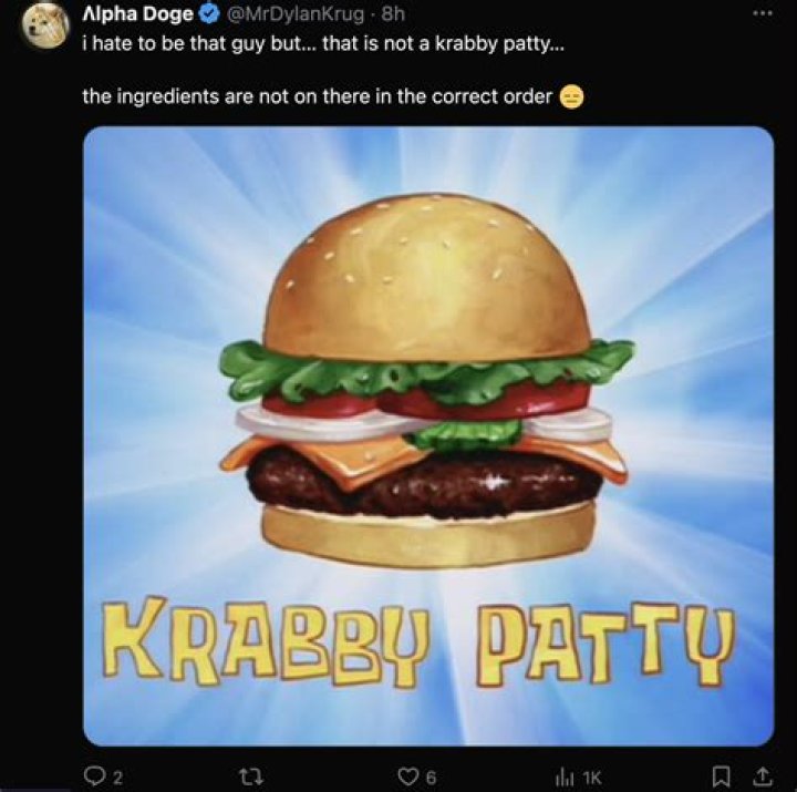 Is the Krabby Patty vegan?
