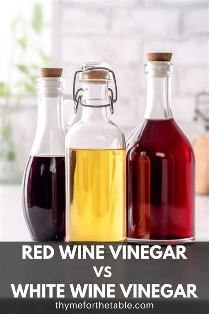 Is there a difference between white vinegar and white wine vinegar?