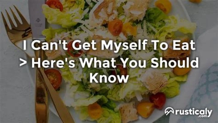 Should I force myself to eat if I have no appetite?