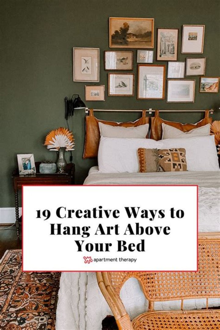 Should you hang pictures above your bed?