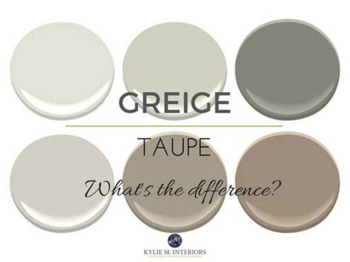 What's the difference between greige and taupe?