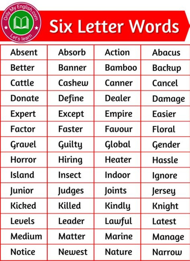 What 6 letter word has 3 A's?