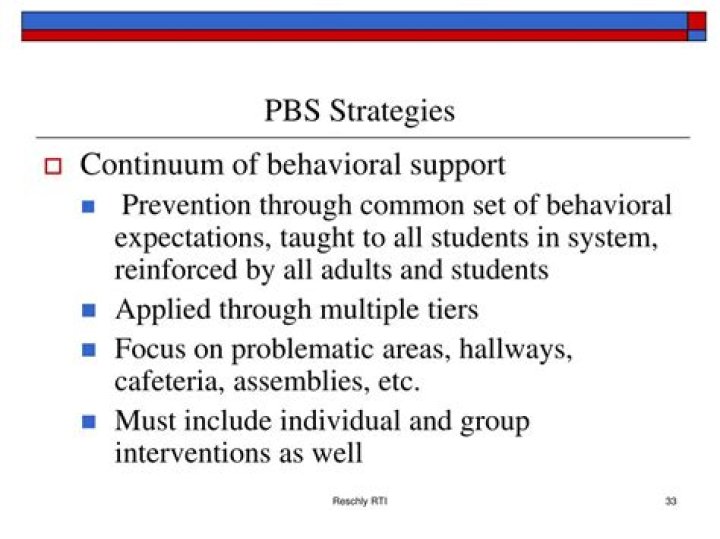 What are PBS strategies?