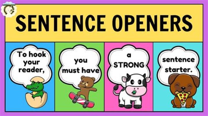 What are sentence openings?