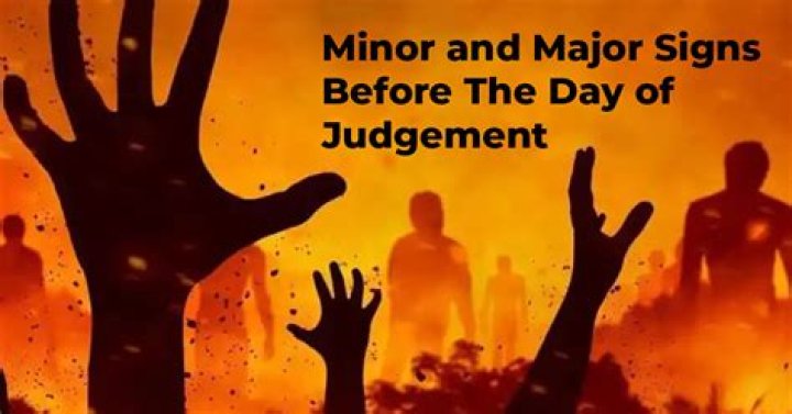 What are signs of judgement day?