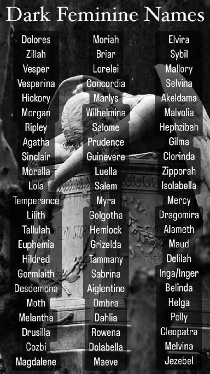 What are some good dark names?