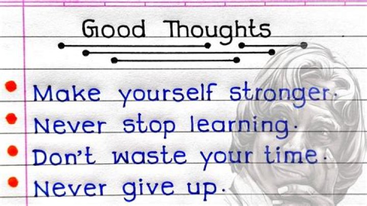 What are the 10 good thoughts?
