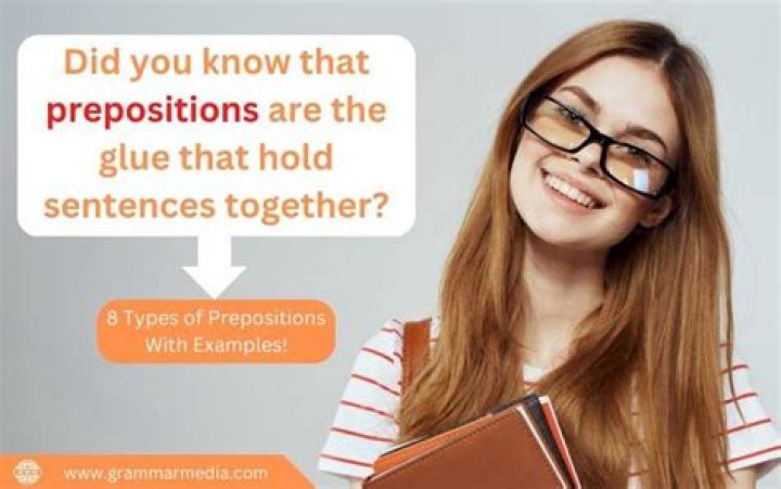 What are the 8 types of preposition?