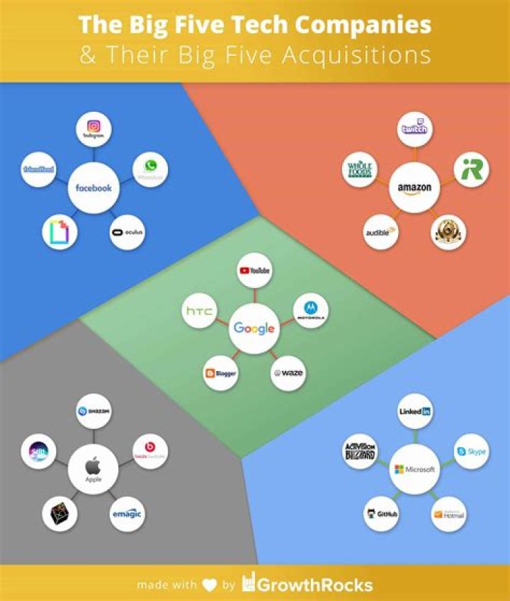 What are the big 5 tech companies called?